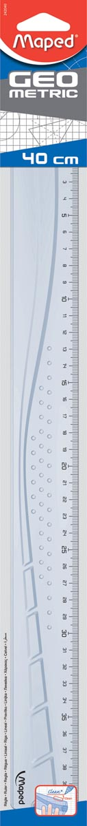 Maped lat Geometric 40 cm, transparant