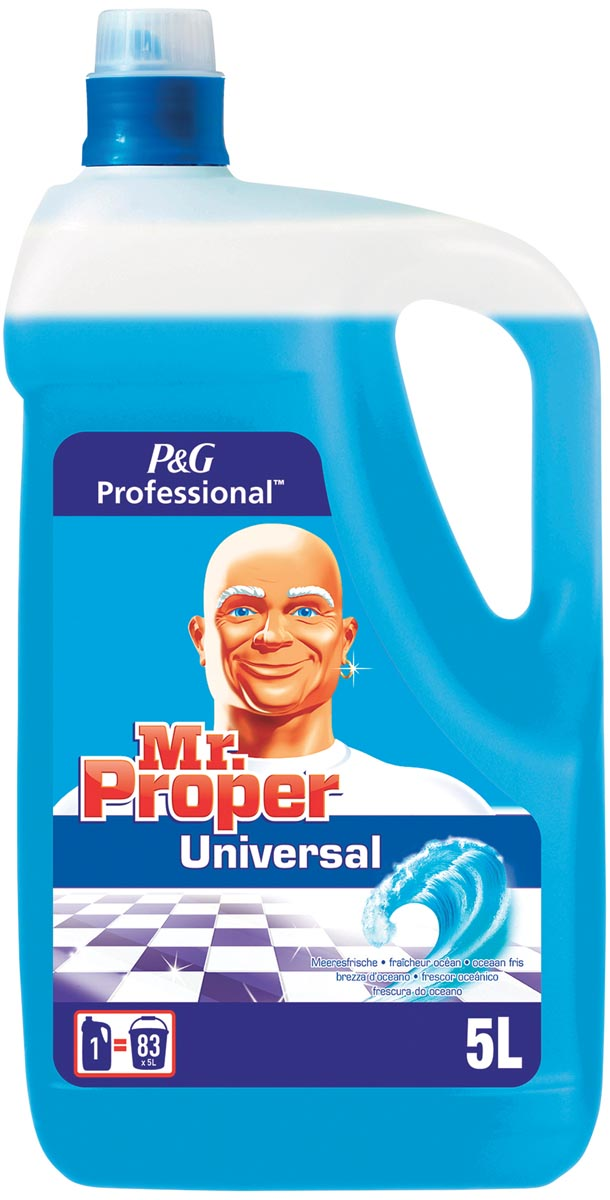 Mr. Proper allesreiniger, oceaan, fles van 5 liter