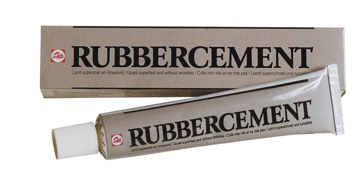 Talens rubbercement (fotolijm) tube van 50 ml