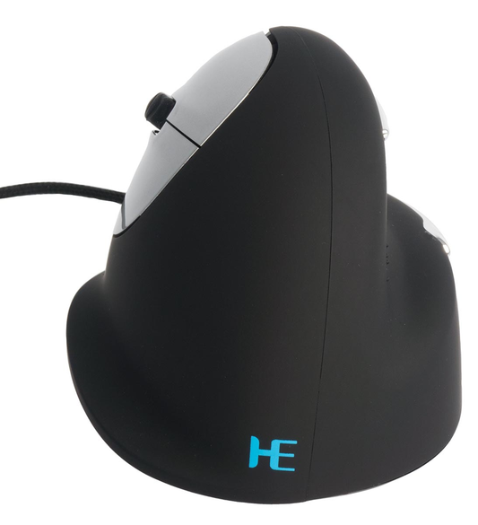 R-Go HE ergonomische muis, medium, met draad, voor linkshandigen