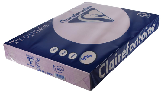 Clairefontaine Trophée Pastel A3, 80 g, 500 vel, lila