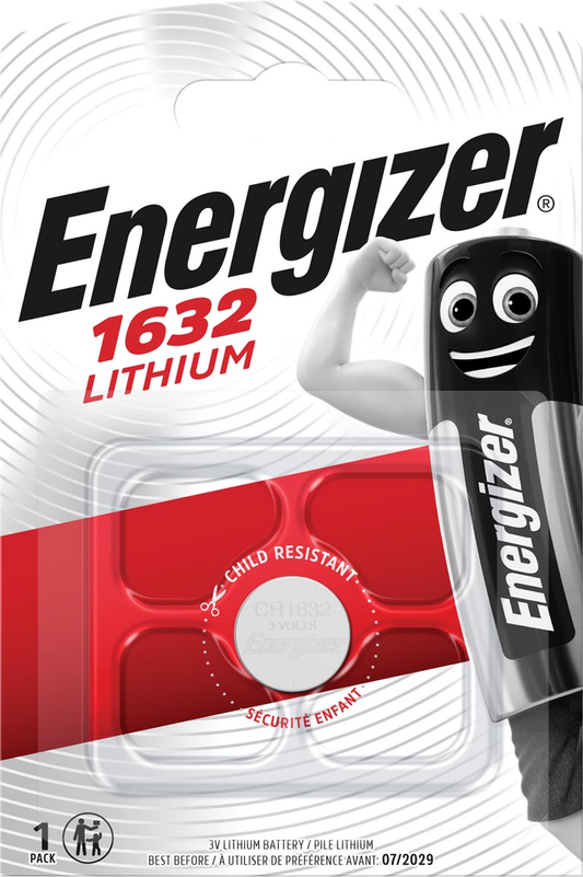 Energizer knoopcel CR1632, op blister