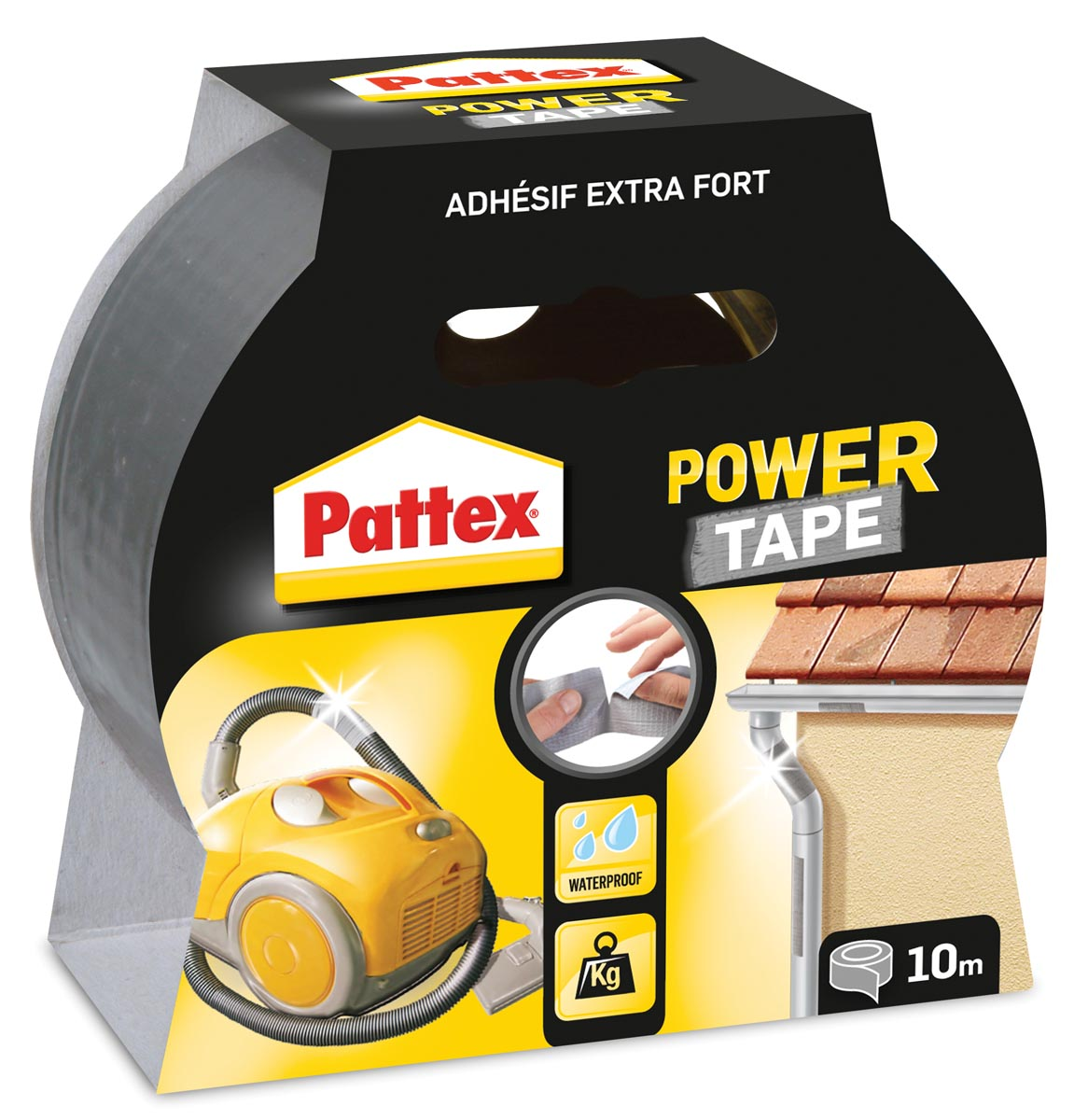 Pattex plakband Power Tape lengte: 10 m, grijs