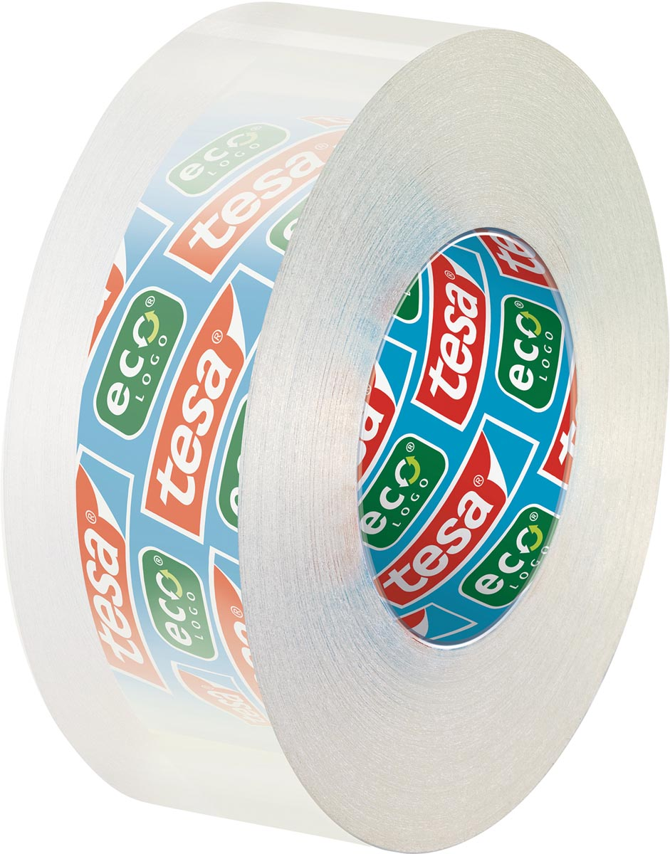 Tesafilm eco & clear ecoLogo, ft 19 mm x 33 m, toren van 8 rolletjes