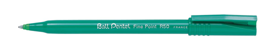 Pentel Roller Ball R50/R56 groen, medium schrift