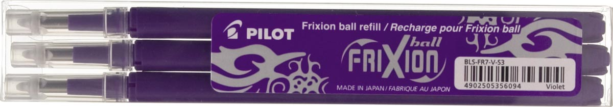 Pilot Vullingen voor Frixion Ball en Frixion Click paars