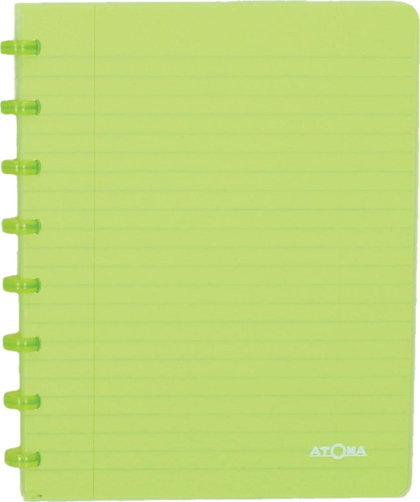 Atoma schrift Trendy ft A5, gelijnd, transparant groen