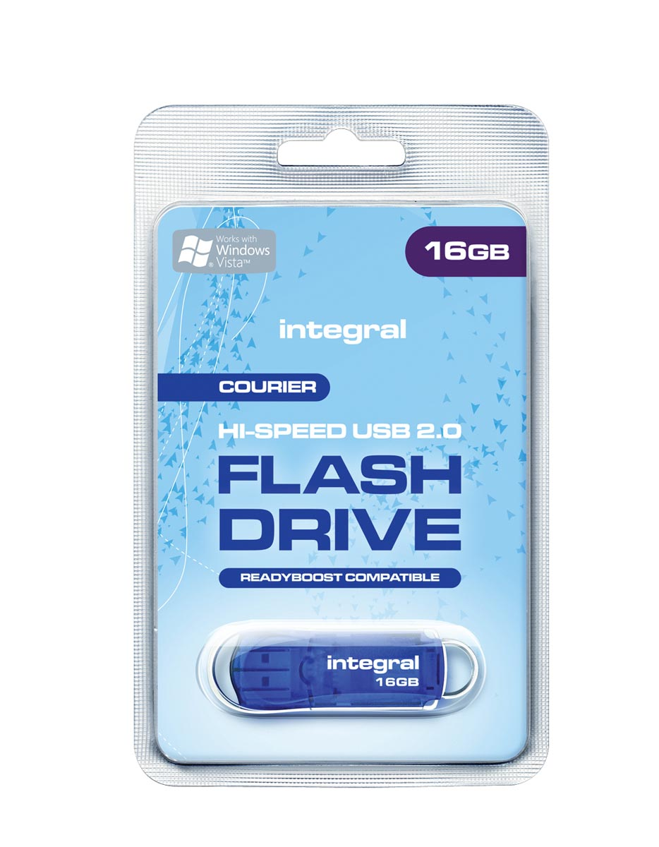 Integral Courier USB 2.0 stick, 16 GB