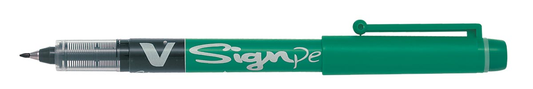 Pilot Fineliner V-Sign Pen groen