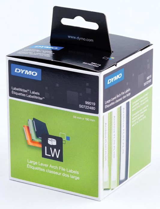 Dymo etiketten LabelWriter ft 190 x 59 mm, wit, 110 etiketten