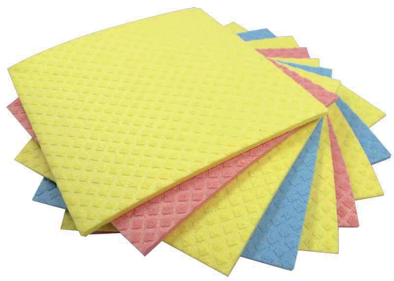 Aqualine vaatdoekjes ft 18 x 20 cm, geassorteerde kleuren, pak van 5 stuks