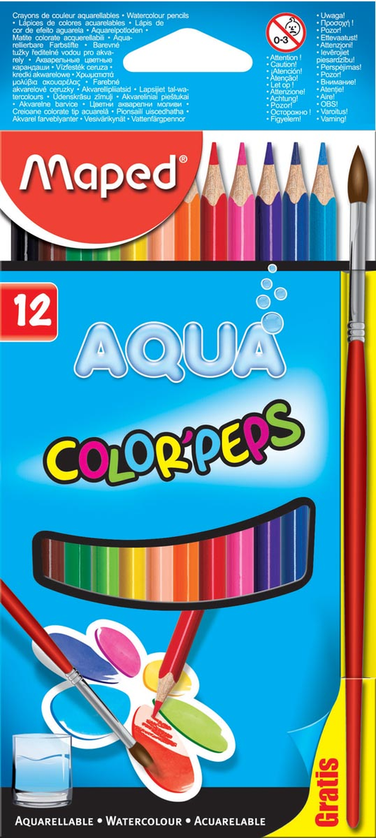 Maped Aquarelpotlood Color'Peps Aqua 12 potloden