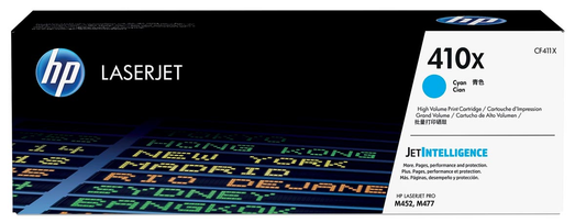 HP toner 410X, 5 000 pagina's, OEM CF411X, cyaan