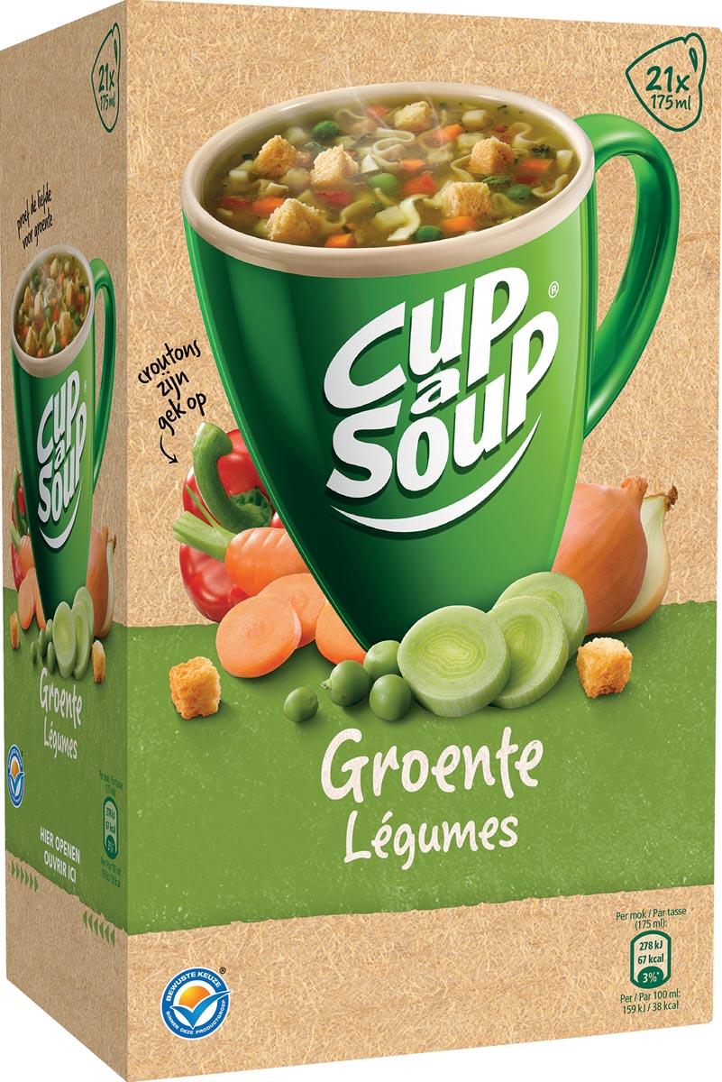 Cup-a-Soup groenten met croutons, pak van 21 zakjes