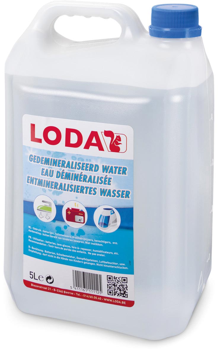 LODA gedemineraliseerd water, bidon van 5 l