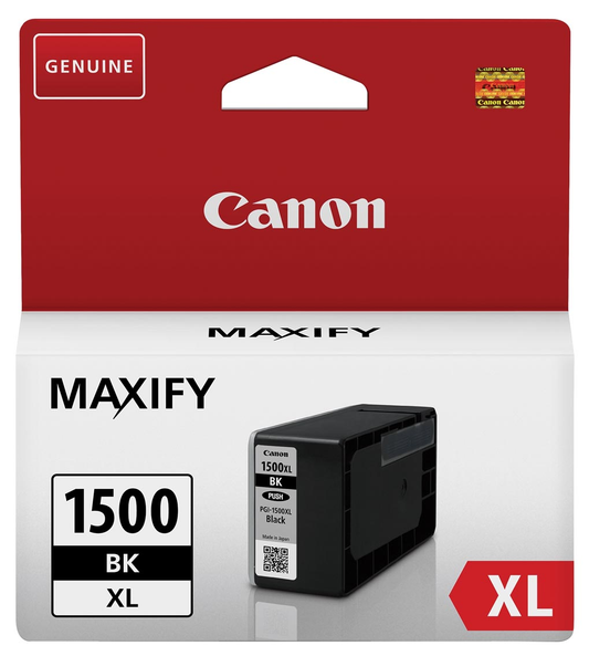 Canon inktcartridge PGI-1500XL, 1.200 pagina's, OEM 9182B001, zwart