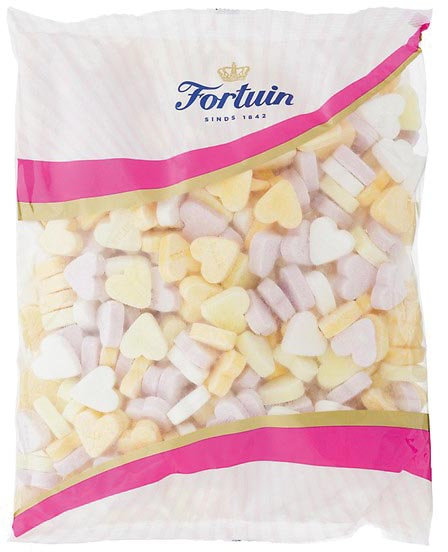 Fortuin Vruchtenhartjes snoepgoed, zak van 1 kg