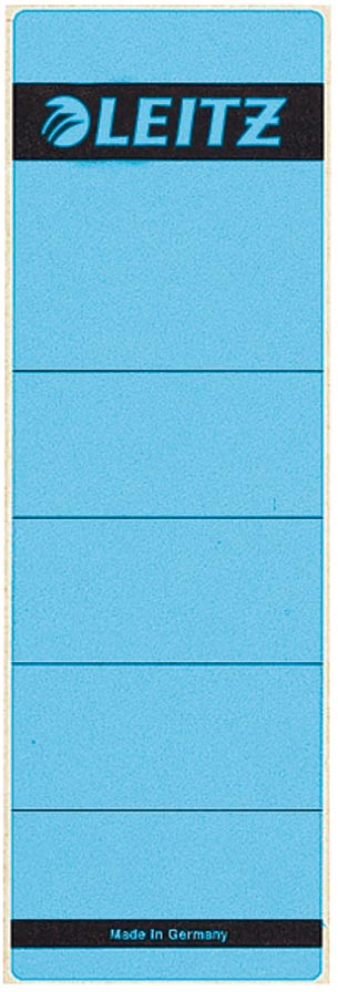 Leitz rugetiketten ft 6,1 x 19,1 cm, blauw