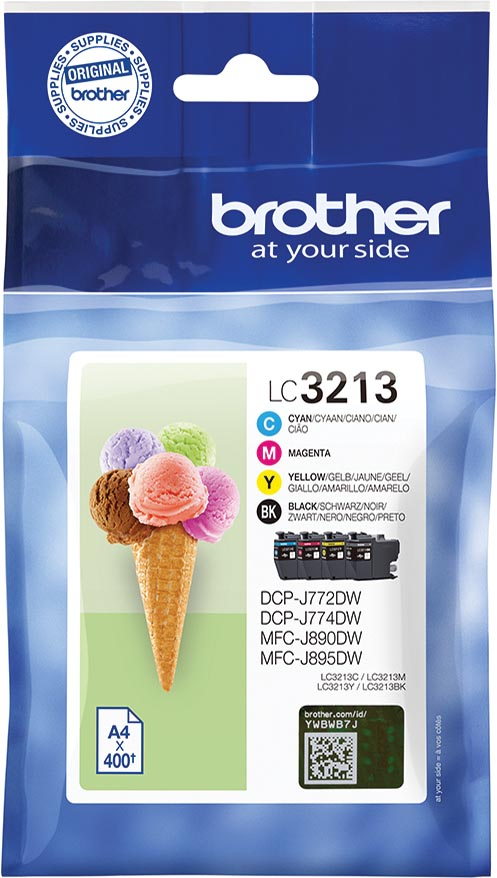 Brother inktcartridge, 400 pagina's, OEM LC-3213VAL, 4 kleuren