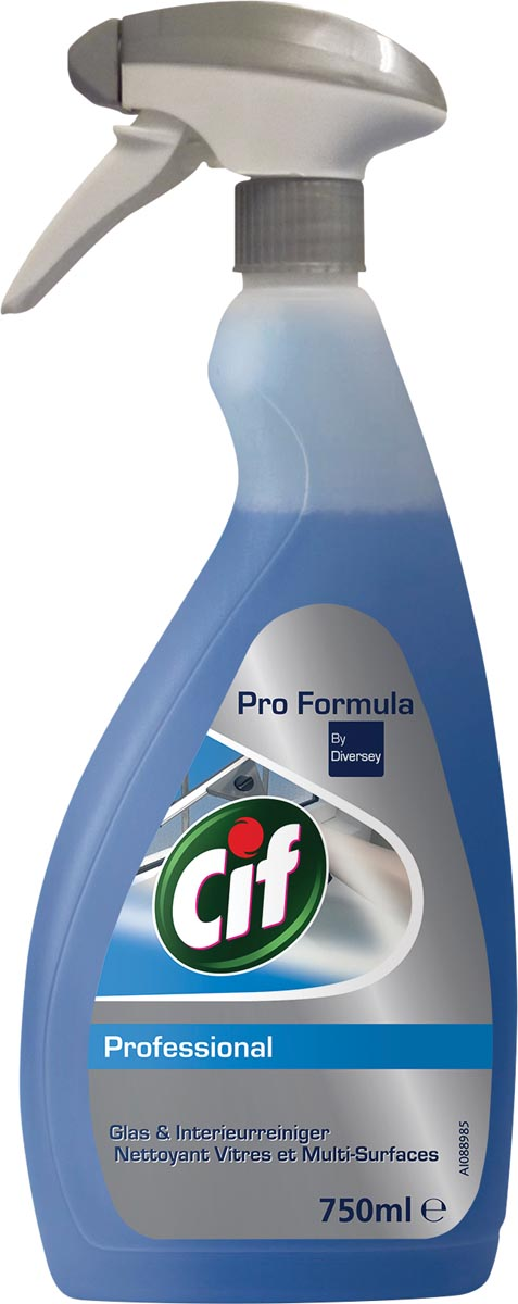 Cif glas- en interieurreiniger, flacon van 750 ml