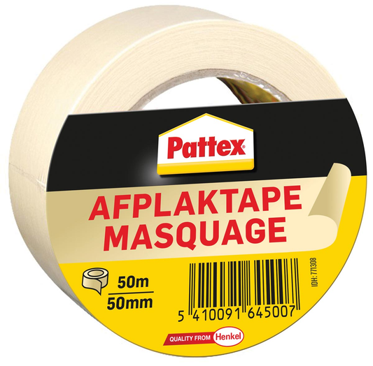 Pattex afplaktape, lengte 50 m, breedte 50 mm