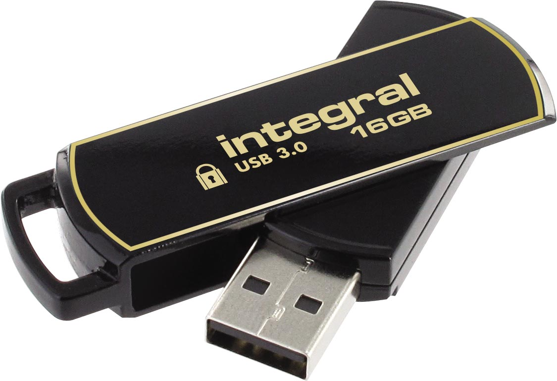 Integral 360 Secure USB 3.0 stick, 16 GB