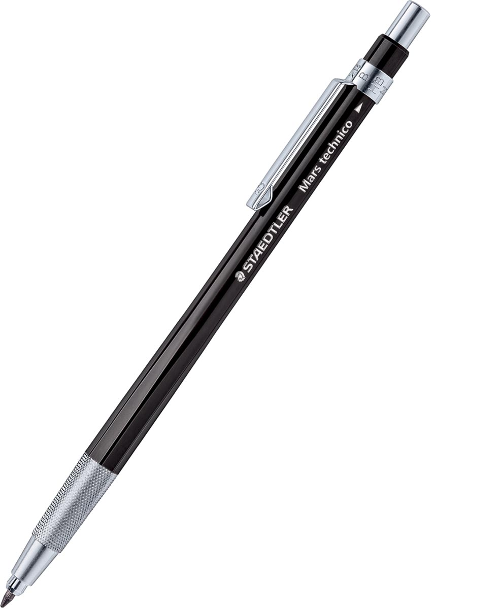 Staedtler vulpotlood Mars technico 2 mm, zwarte houder