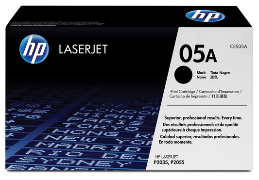 HP toner 05A, 2 300 pagina's, OEM CE505A, zwart