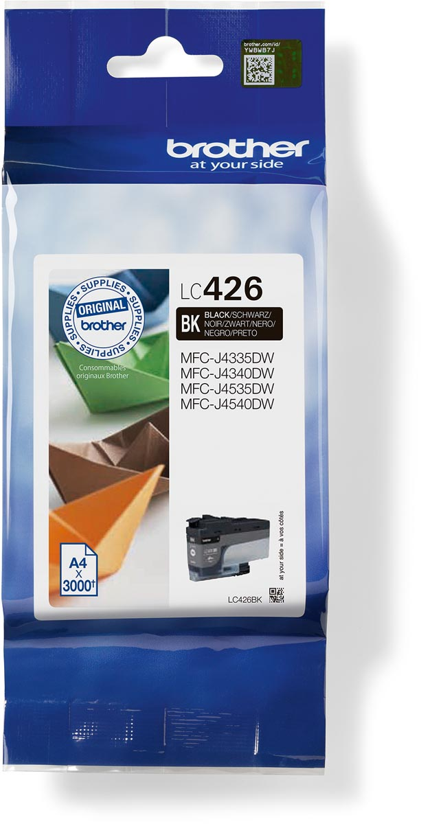 Brother inktcartridge, 3.000 pagina's, OEM LC-426BK, zwart