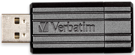 Verbatim PinStripe USB 2.0 stick, 64 GB, zwart