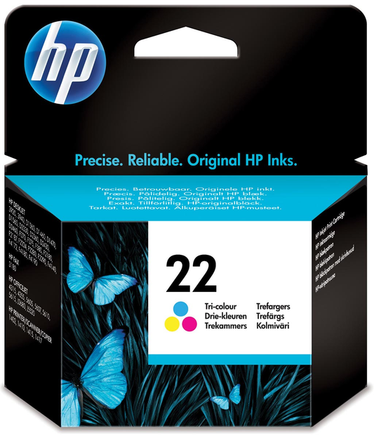 HP inktcartridge 22, 165 pagina's, OEM C9352AE, 3 kleuren