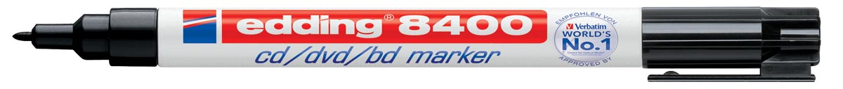 Edding permanent marker voor CD/DVD/BD e-8400 zwart