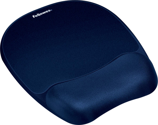 Fellowes muismat met polssteun Memory Foam saffier