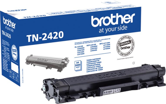 Brother toner, 3.000 pagina's, OEM TN-2420, zwart