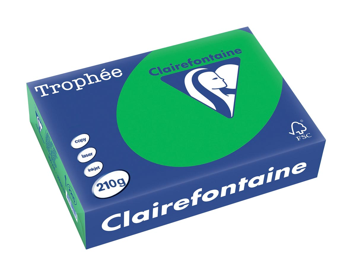 Clairefontaine Trophée Intens A4, 210 g, 250 vel, biljartgroen