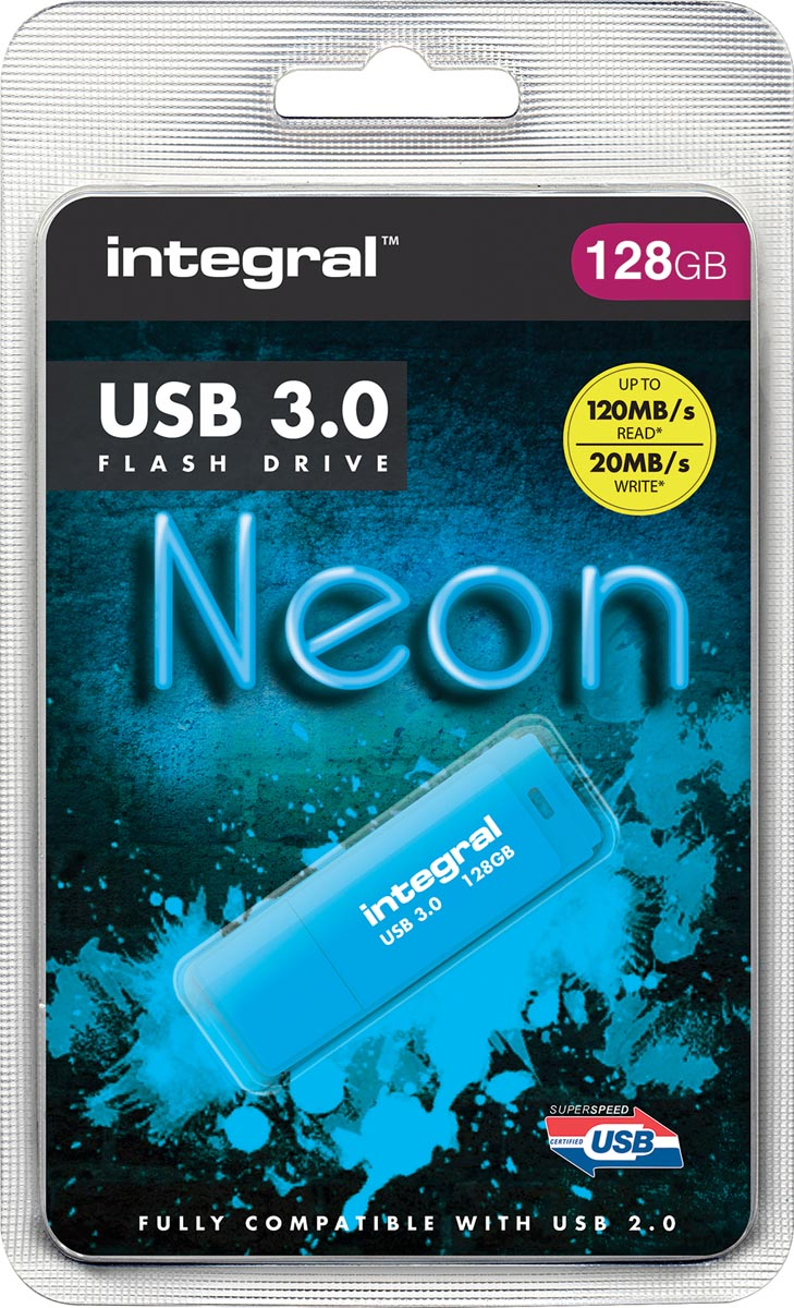 Integral USB3 Neon 128GB BL