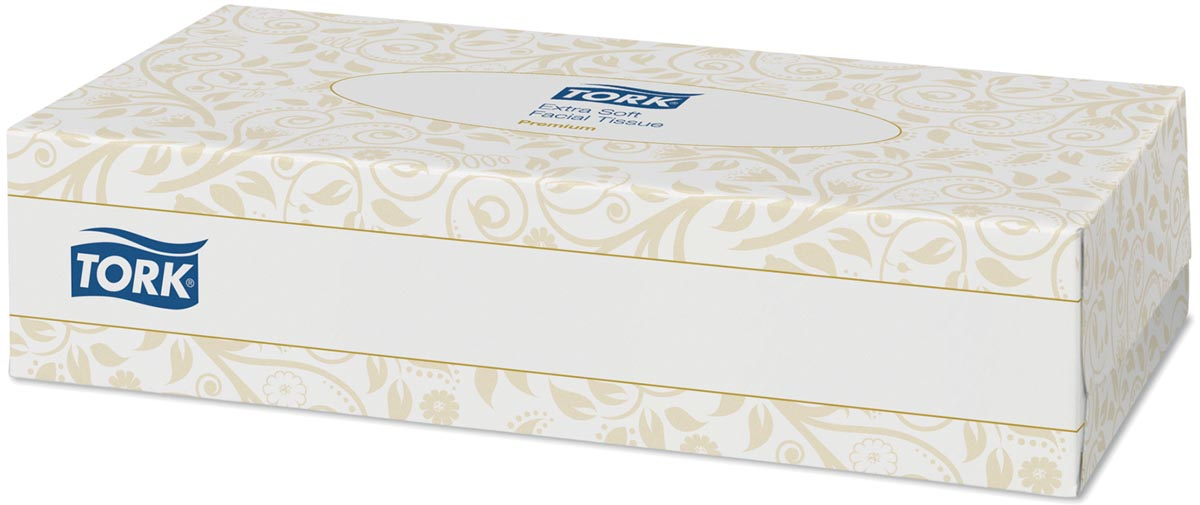 Tork tissues voor gezicht, 2-laags, 100 tissues per doosje