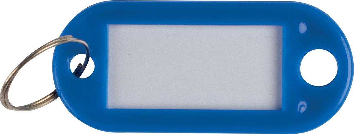 Q-Connect sleutelhanger, pak van 10 stuks, donkerblauw