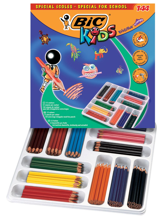 Bic Kids kleurpotlood Ecolutions Evolution 144 potloden (classpack)