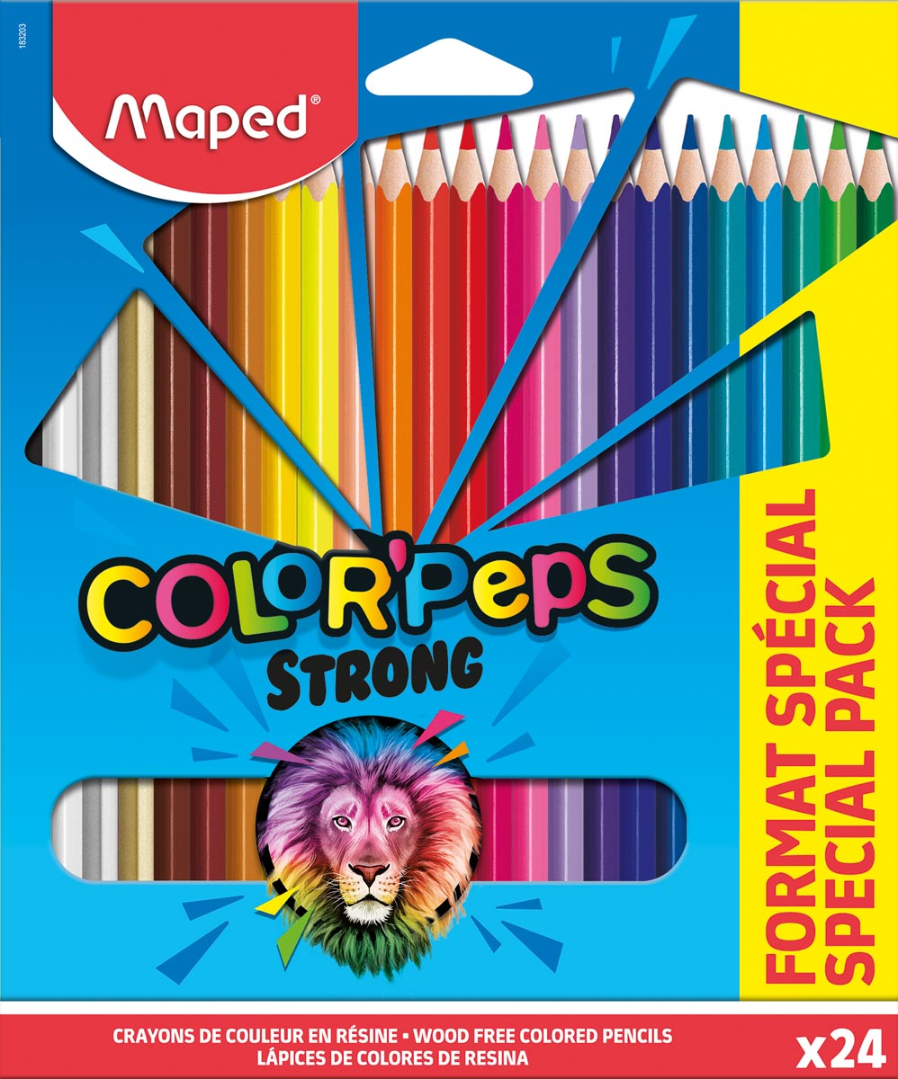 Maped kleurpotlood Color'Peps 20 kleurpotloden + 4 fluo