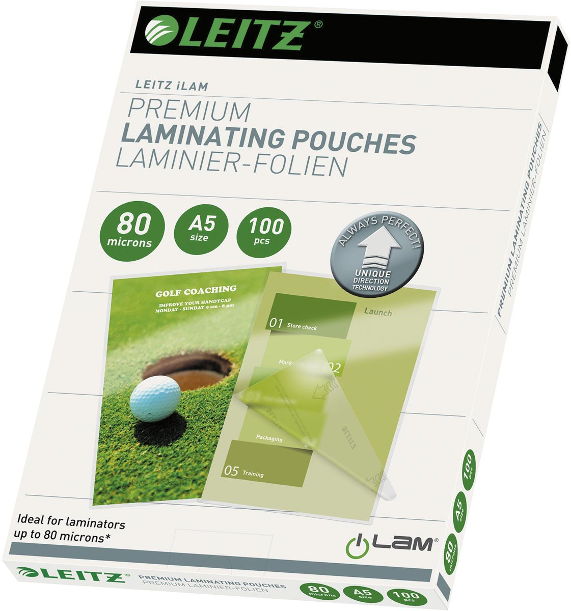 Leitz Ilam lamineerhoes ft A5, 160 micron (2 x 80 micron), pak van 100 stuks