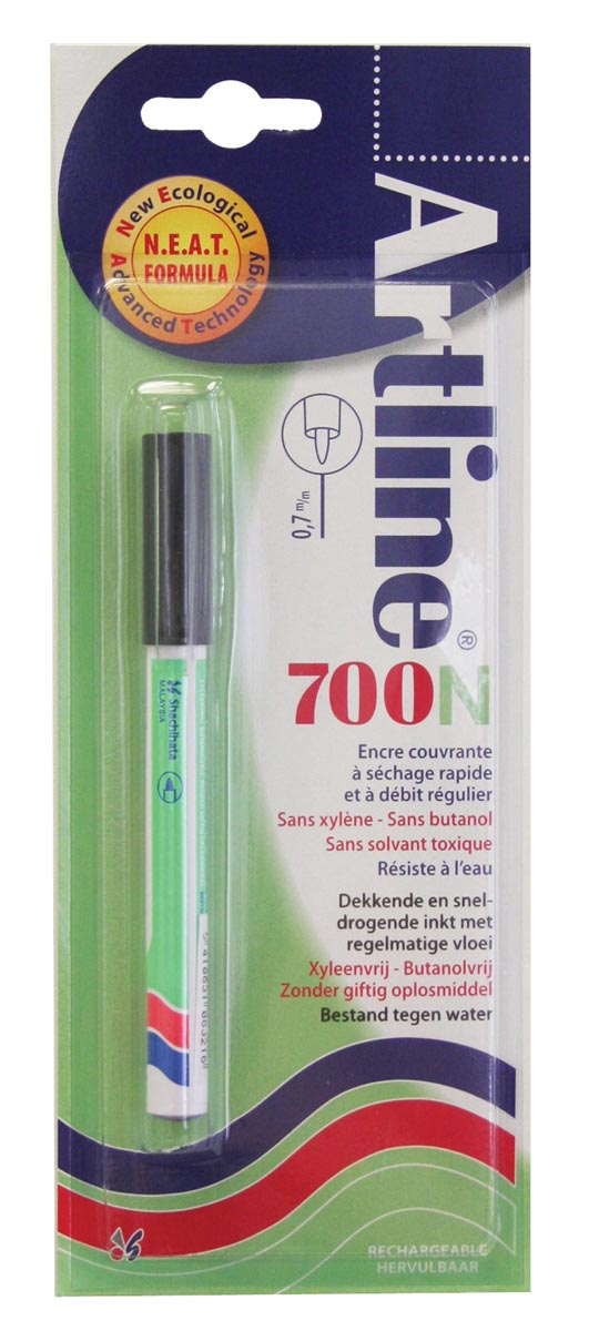 Permanent marker Artline 700 zwart (op blister)