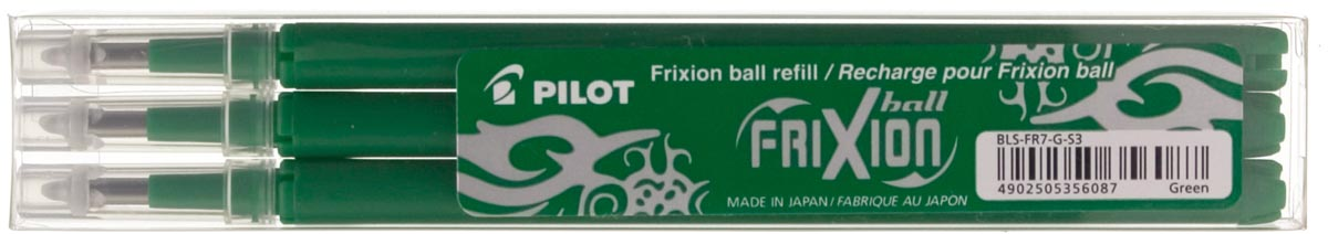 Pilot Vullingen voor Frixion Ball en Frixion Click groen