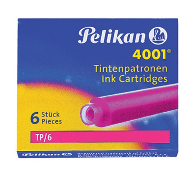 Pelikan inktpatronen 4001 roze