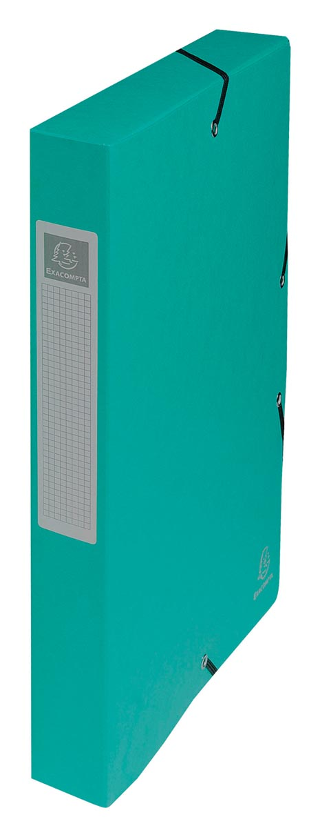 Exacompta elastobox Exabox groen, rug van 4 cm