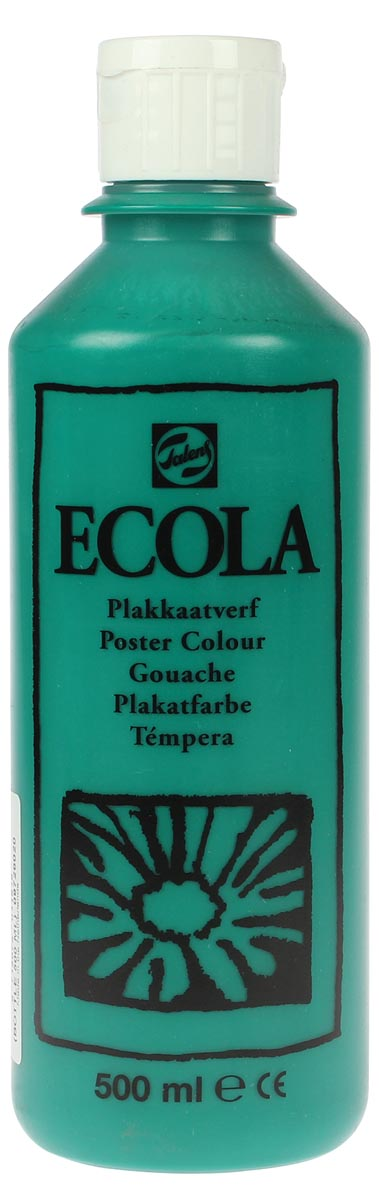 Talens Ecola plakkaatverf flacon van 500 ml, donkergroen