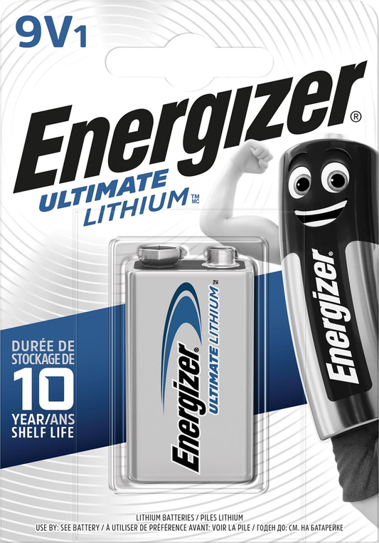 Energizer batterij Lithium 9V, op blister