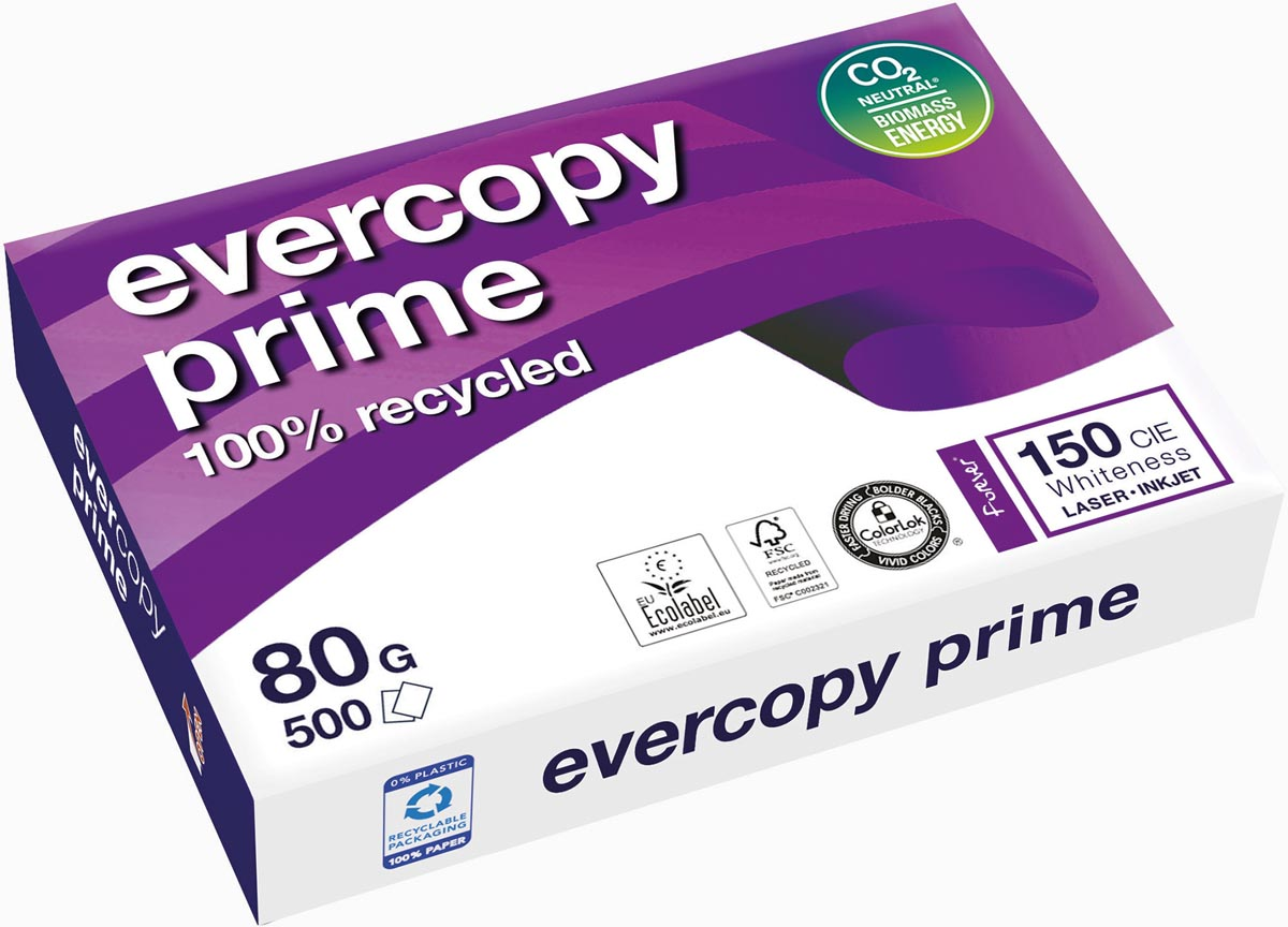 Clairefontaine Evercopy kopieerpapier Prime ft A4, 80 g, pak van 500 vel