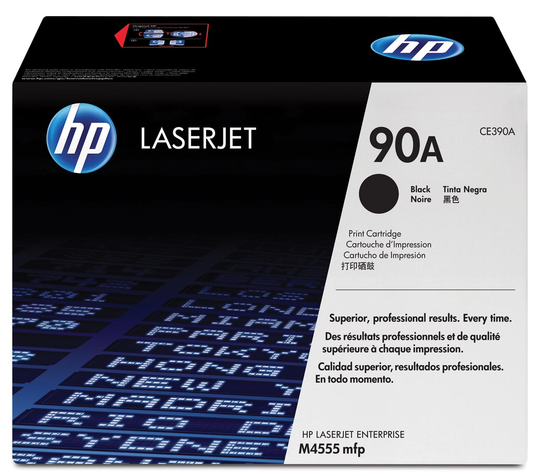 HP toner 90A, 10 000 pagina's, OEM CE390A, zwart