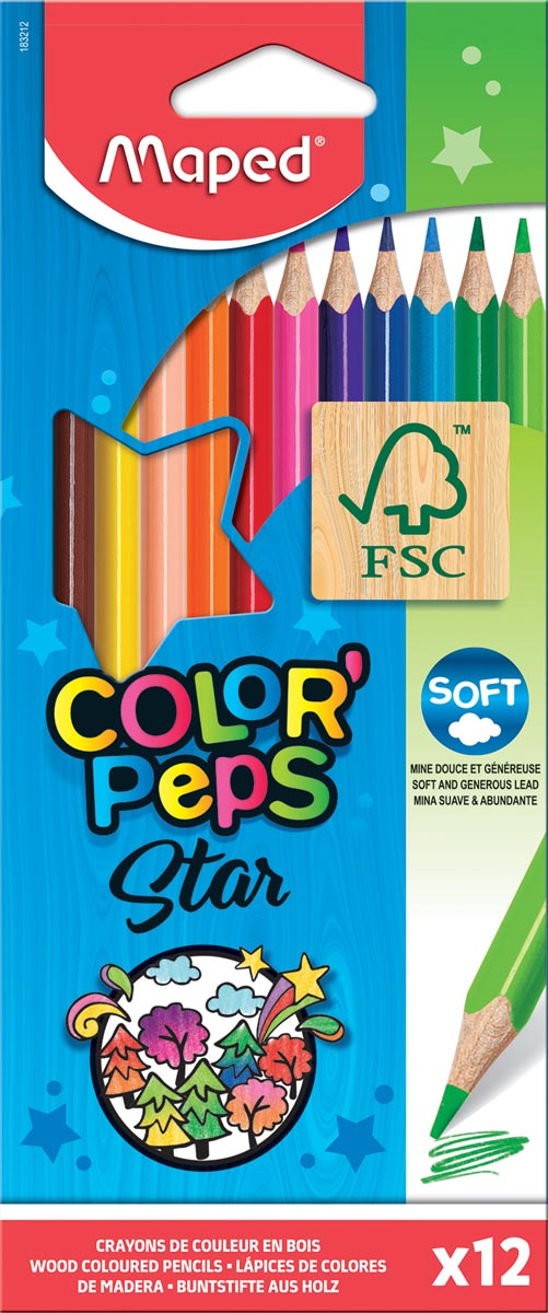 Maped kleurpotlood Color'Peps, 12 potloden